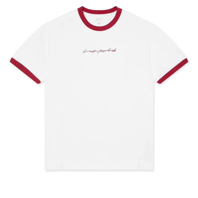 Last Resort AB Signature Ringer T-Shirt - White/Old Red