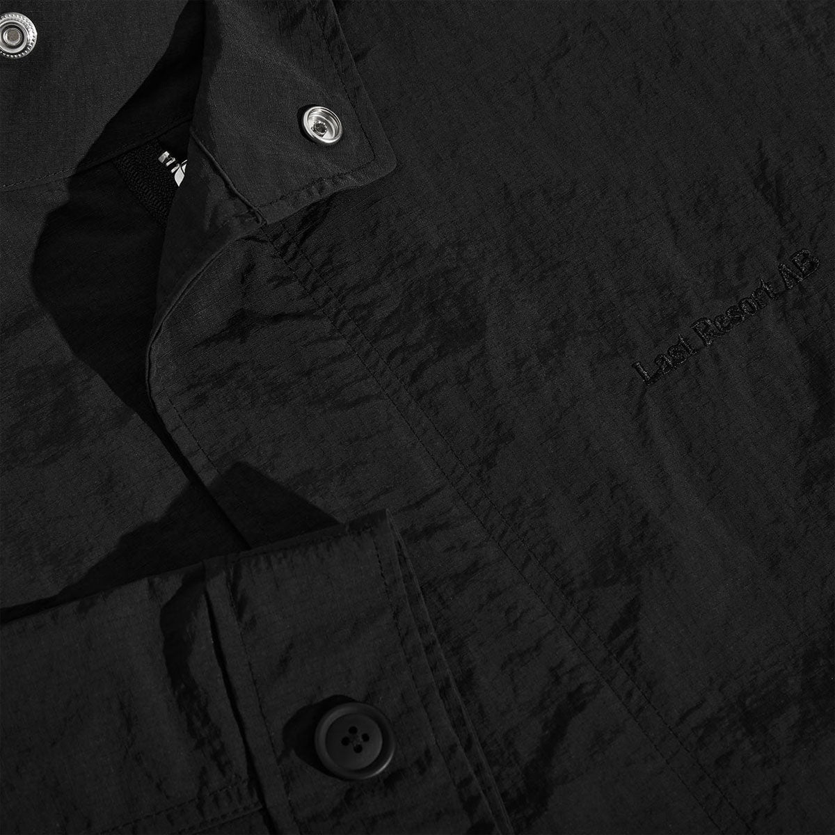 Last Resort AB Cropped Parka Jacket - Black image 5