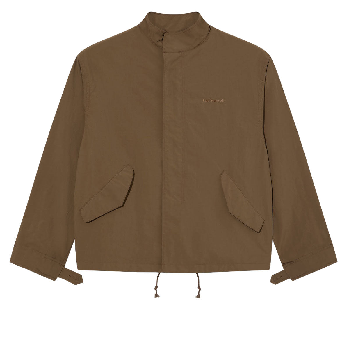 Last Resort AB Cropped Parka Jacket - Brown Khaki image 3