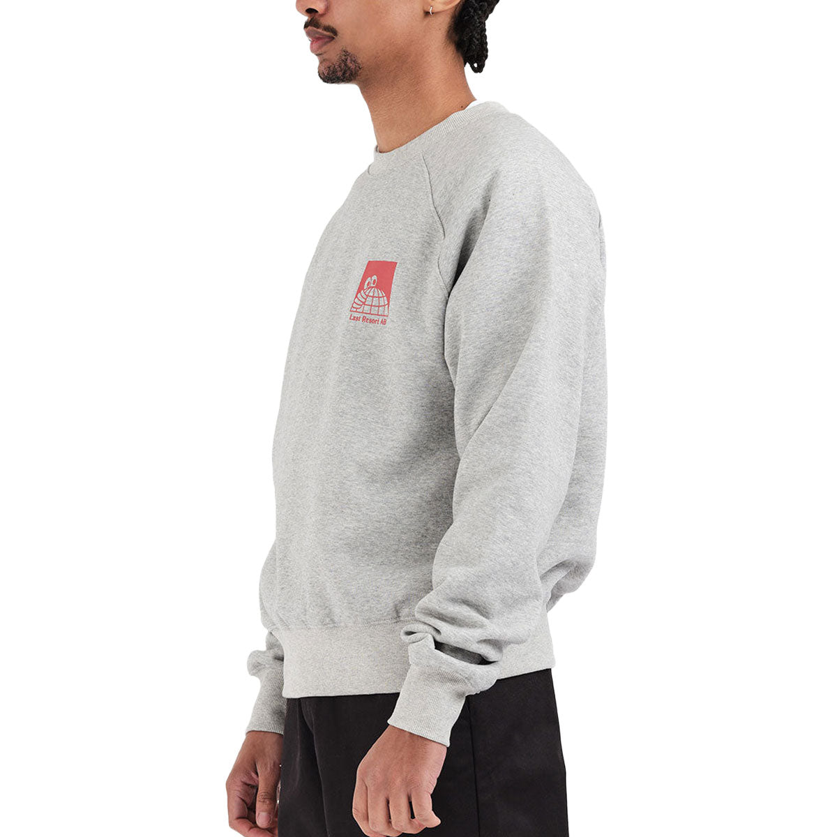 Last Resort AB Little AB Raglan Sweatshirt - Grey Melange image 3