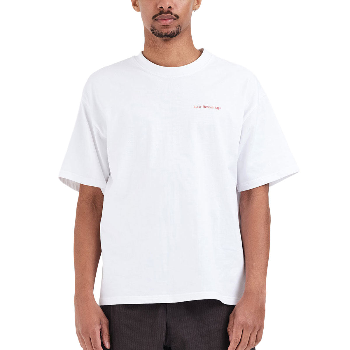 Last Resort AB Atlas Mono T-Shirt - White/Brick Red image 3