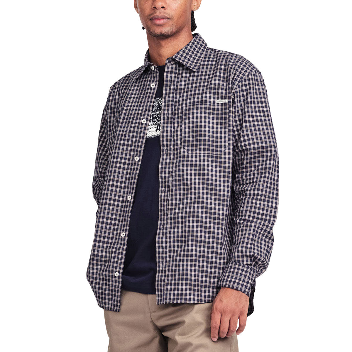 Last Resort AB OG Long Sleeve Shirt - Navy/Grey Check image 3