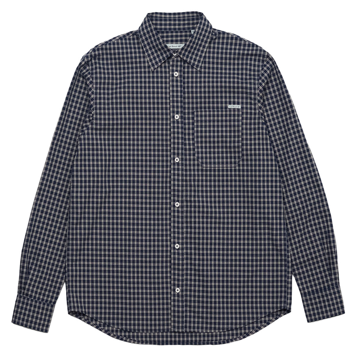 Last Resort AB OG Long Sleeve Shirt - Navy/Grey Check image 4