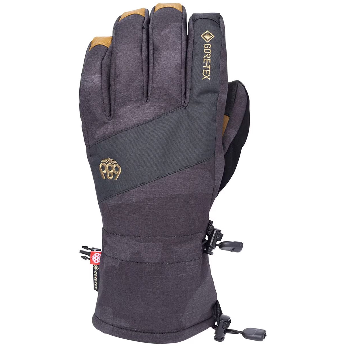 686 Gore-Tex Linear Snowboard Gloves - Black Camo image 1