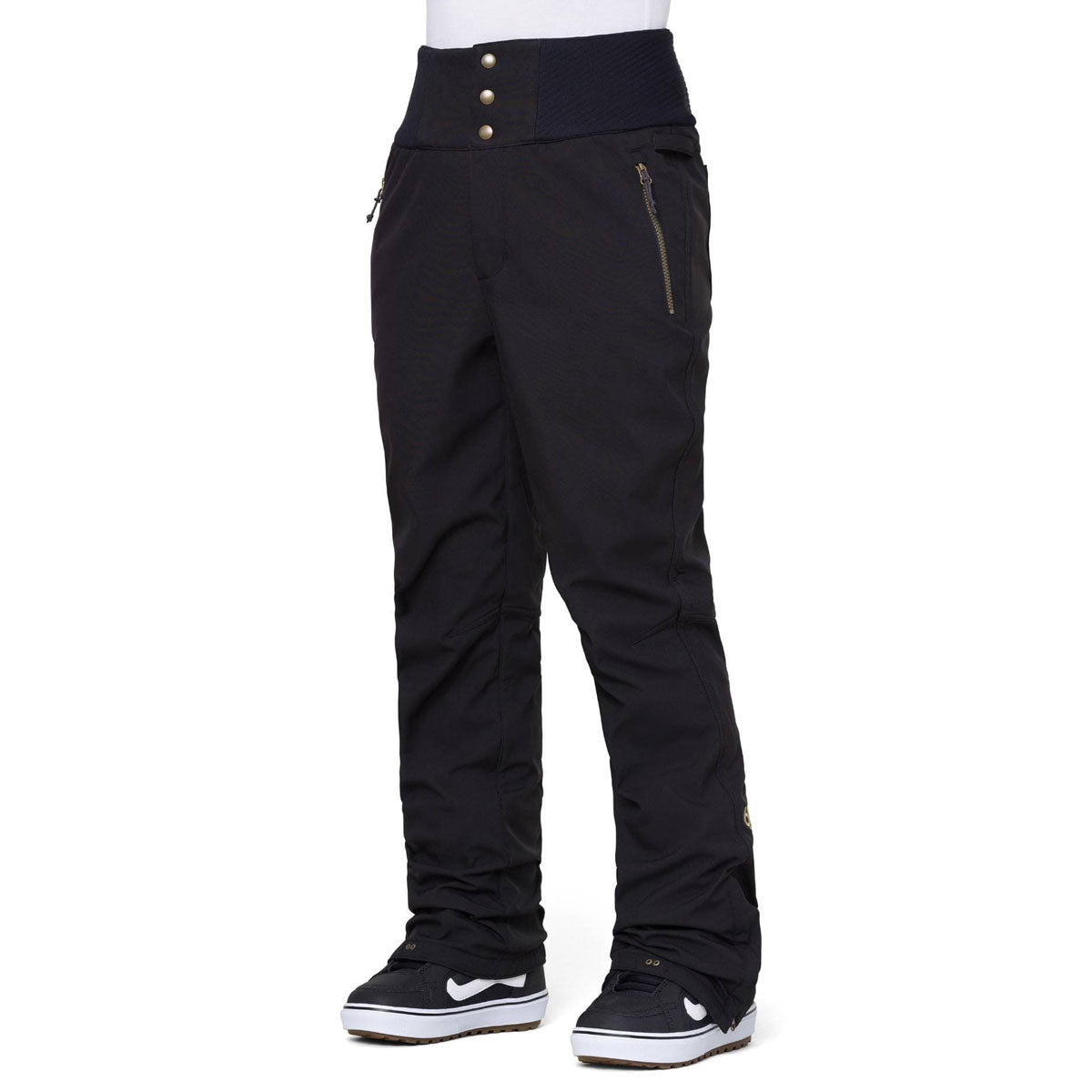 686 Womens Gossip Softshell Snowboard Pants - Black image 1