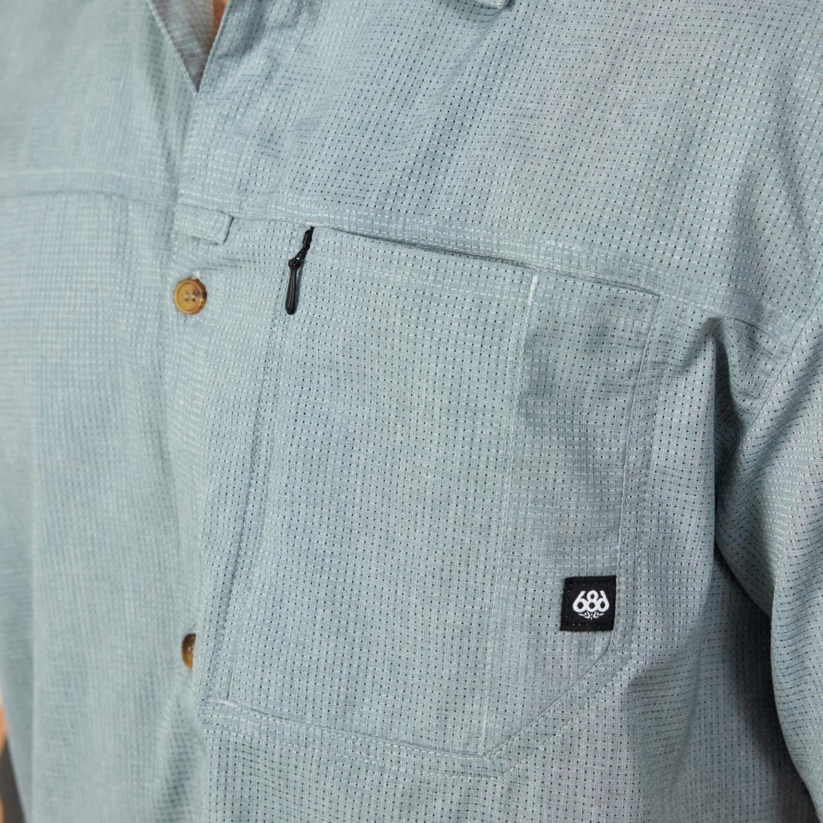 686 Canopy Woven Shirt - Heather Lead image 4