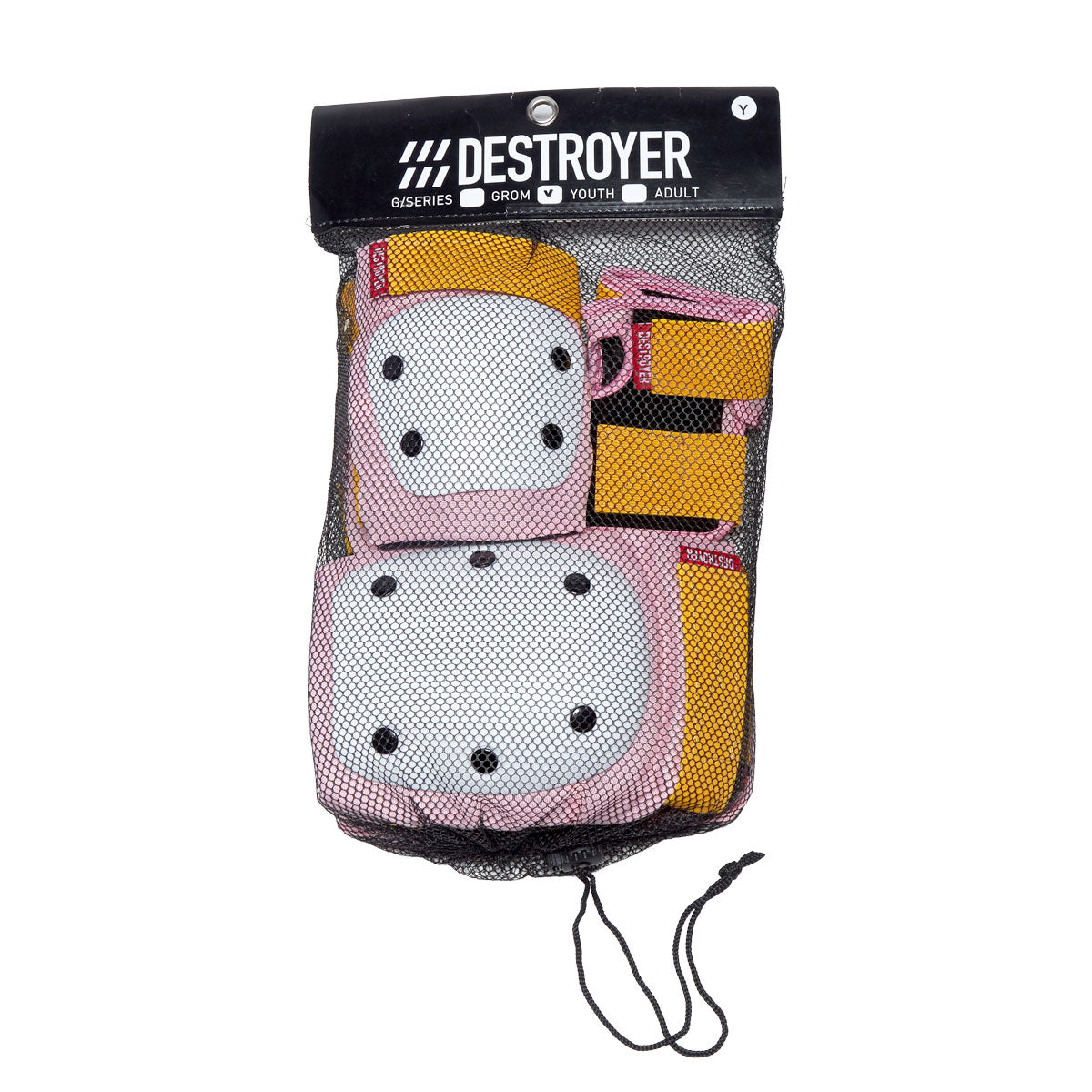 Destroyer Youth Pad Set - Pink/Yellow/White image 3