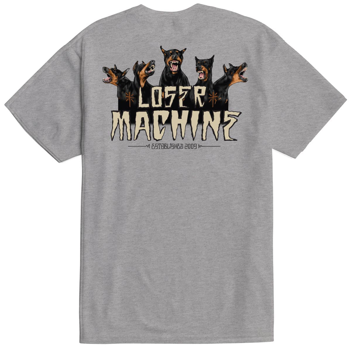 Loser Machine Onslaught T-Shirt - Heather Grey image 1