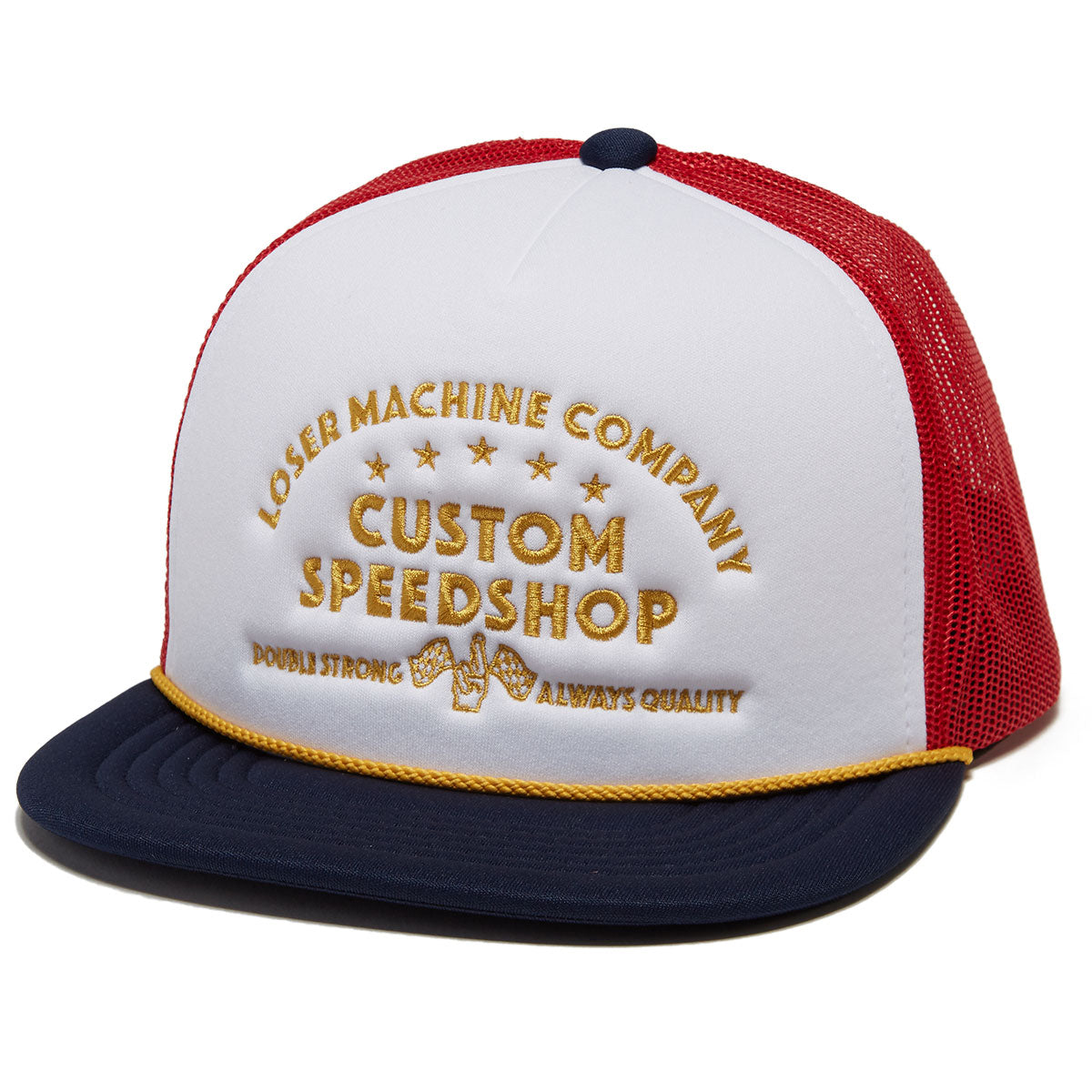 Loser Machine Double Down Hat - White/Red/Navy image 1
