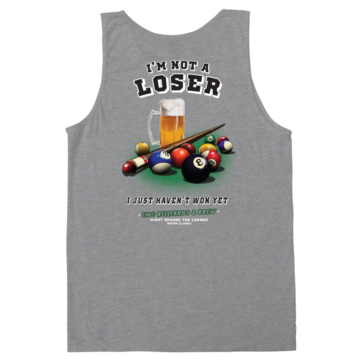 Loser Machine Billiards Tank Top - Heather Grey image 1