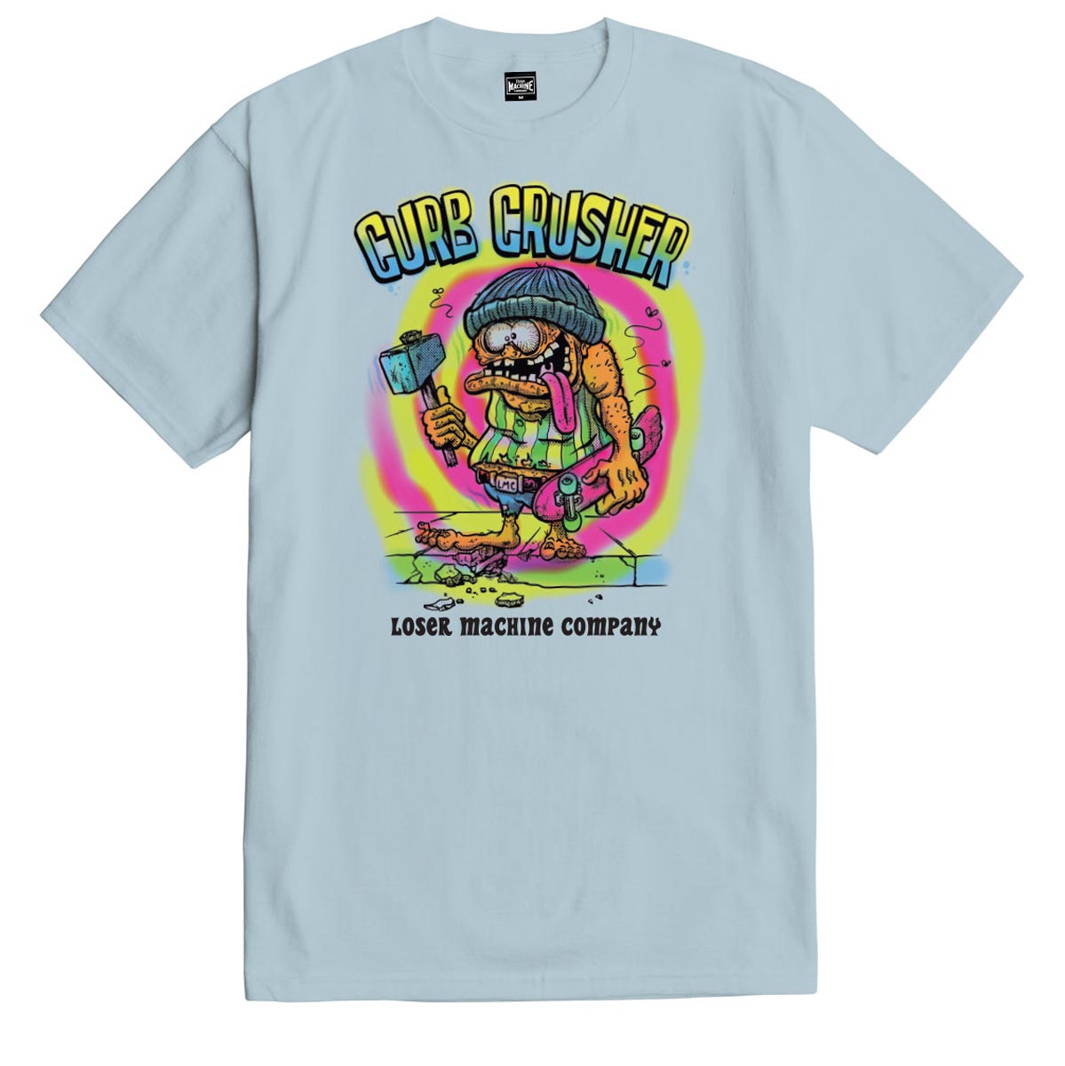 Loser Machine Curb Crusher T-Shirt - Light Blue image 1