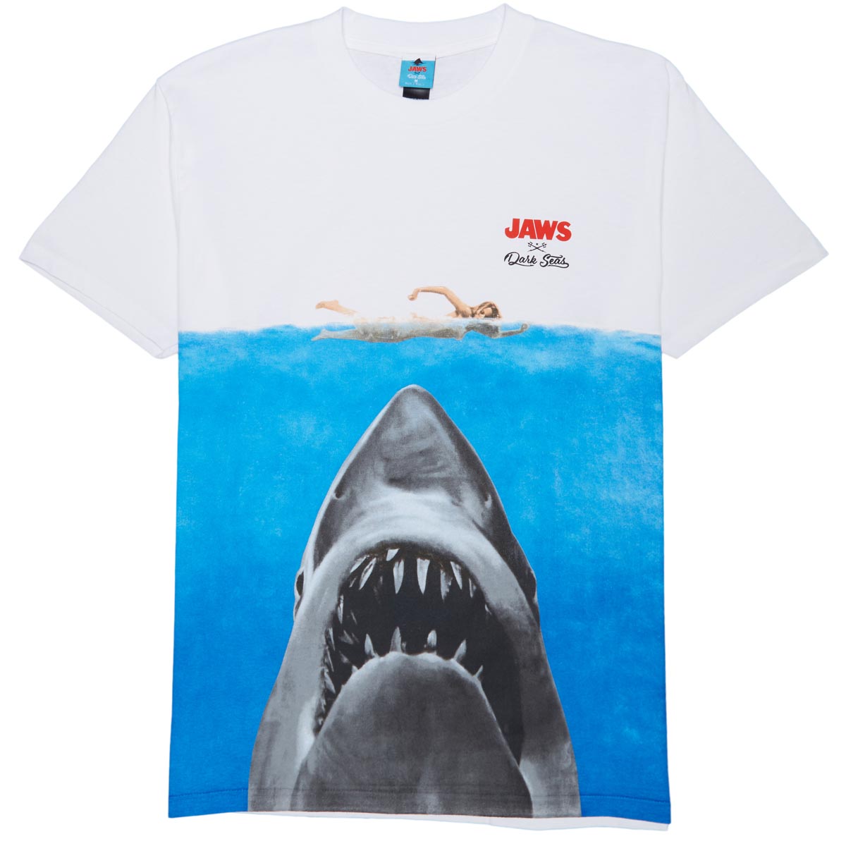 Dark Seas x Jaws Movie Poster T-Shirt - White image 1