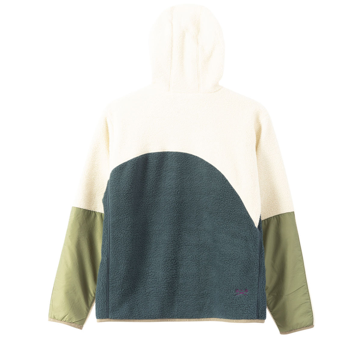 Dark Seas Aliso Sherpa Jacket - White/Navy image 2