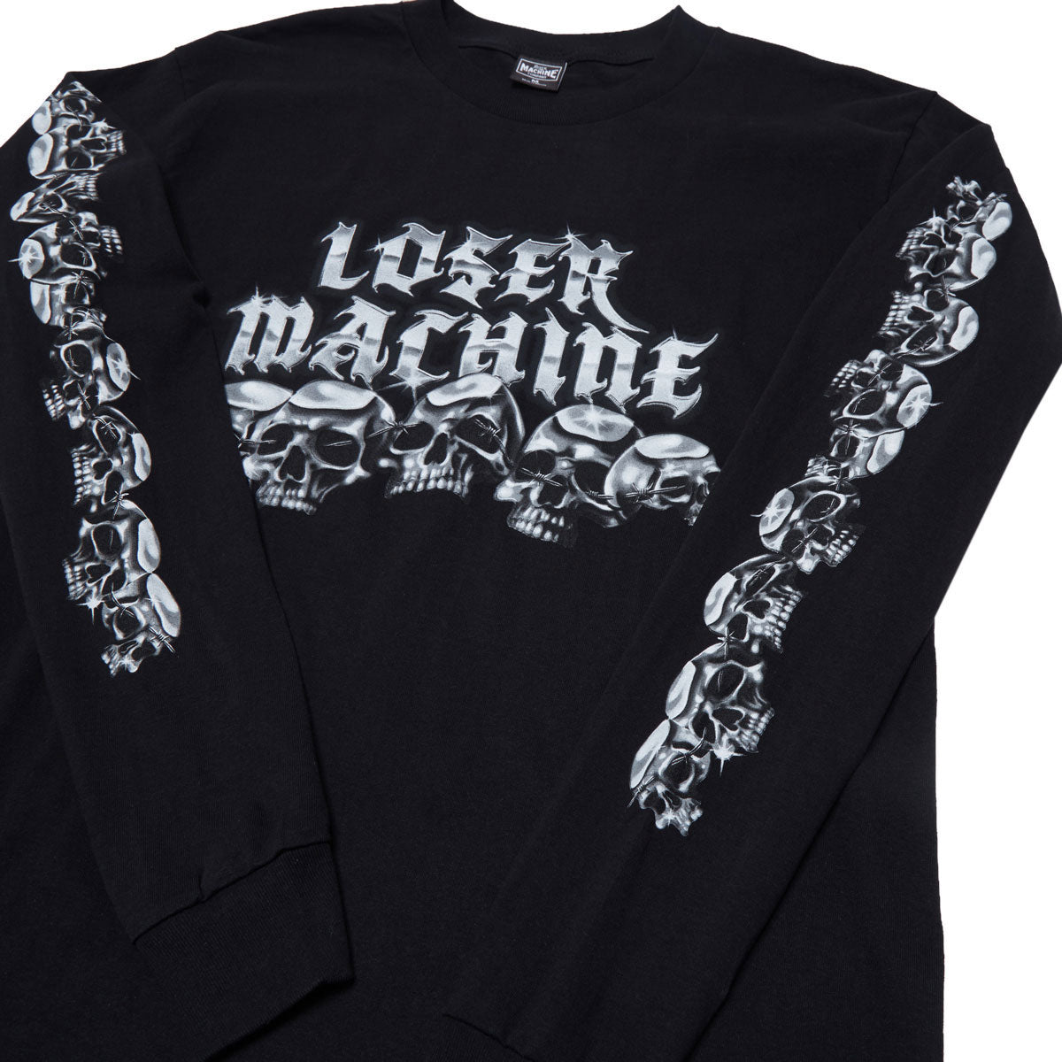 Loser Machine Crystal Skulls Long Sleeve T-Shirt - Black image 2