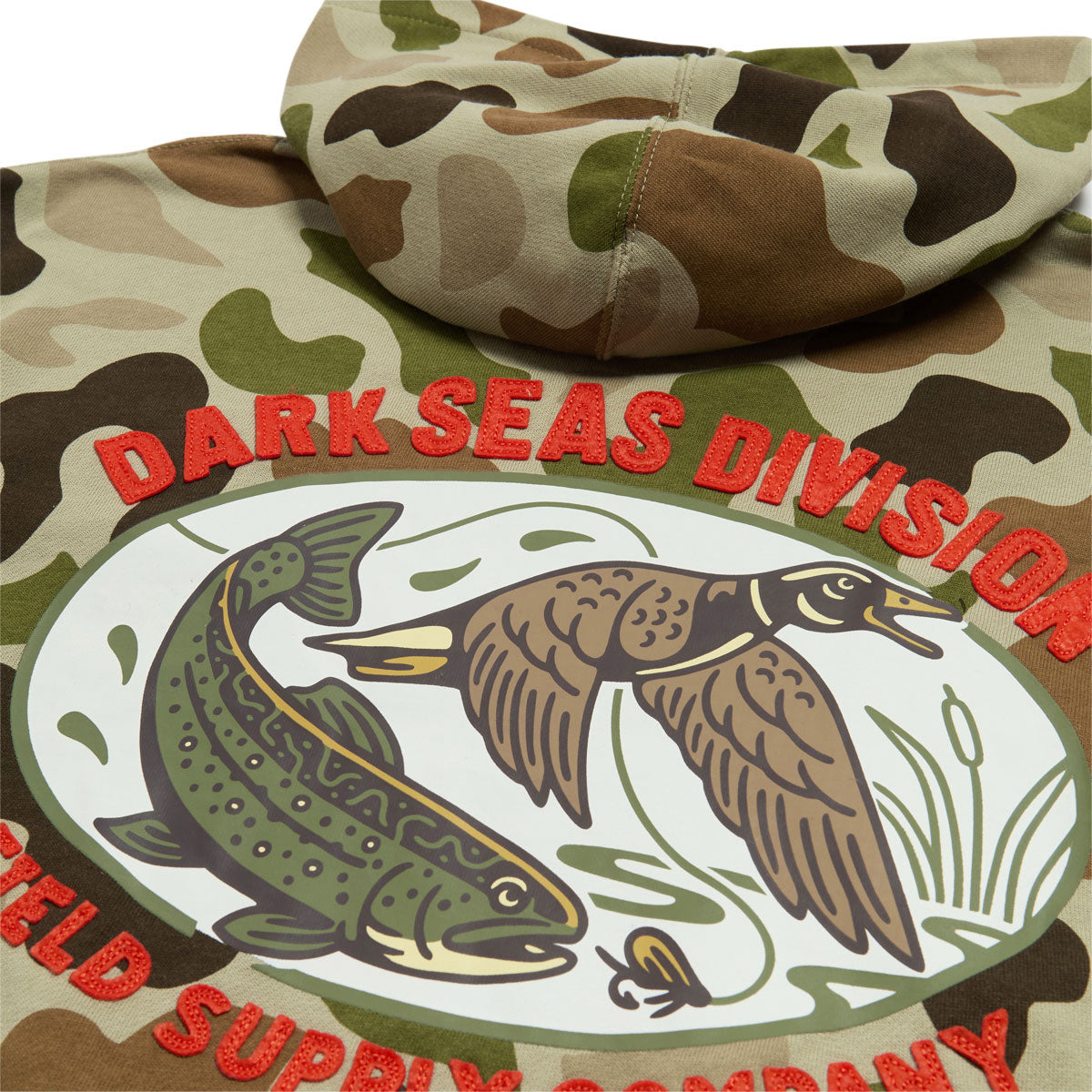 Dark Seas Briarcliff Fleece Hoodie - Camo image 4