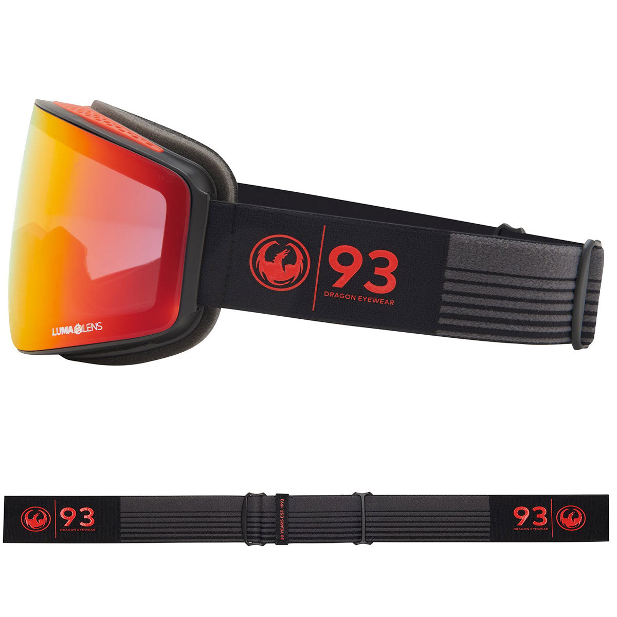 Dragon DR PXV Snowboard Goggles - 30yrs/Red Ion/Light Rose image 2