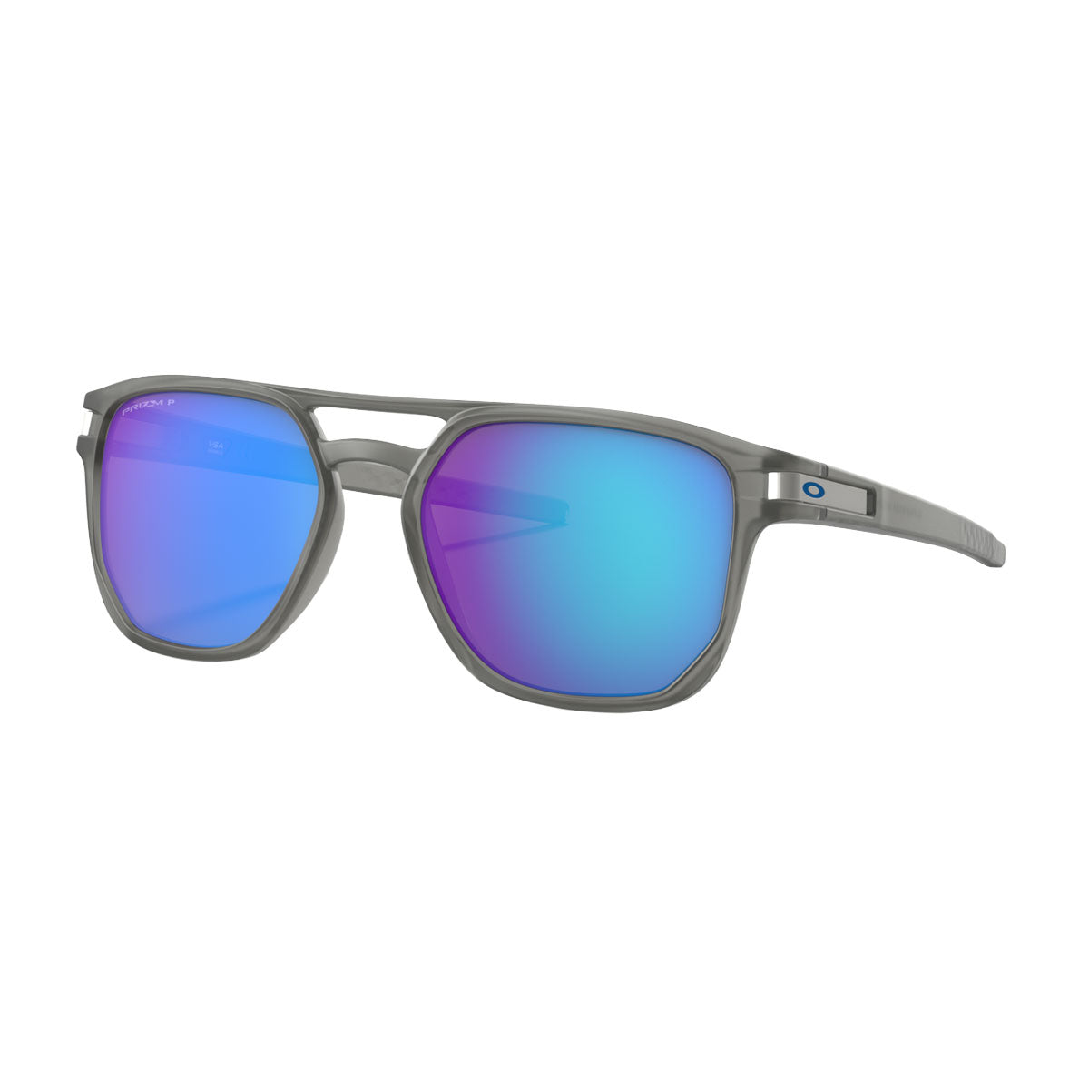 Oakley Latch Beta Sunglasses - Matte Grey Ink/PRIZM Sapphire Polarized Lens image 2