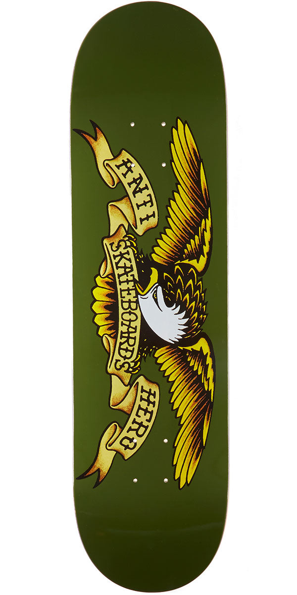 Anti-Hero Classic Eagle Skateboard Deck - Olive - 8.38