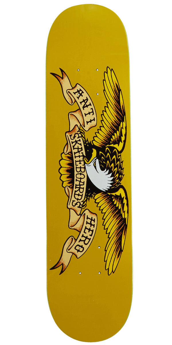 Anti-Hero Classic Eagle Mini Skateboard Deck - Yellow - 7.30