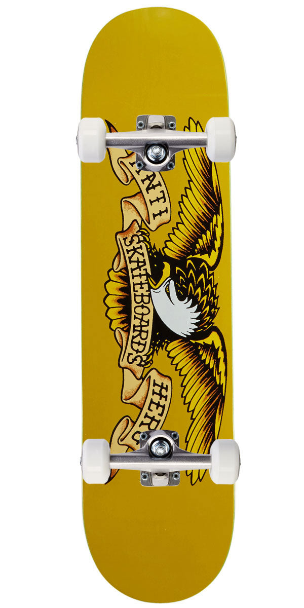 Anti-Hero Classic Eagle Mini Skateboard Complete - Yellow - 7.30