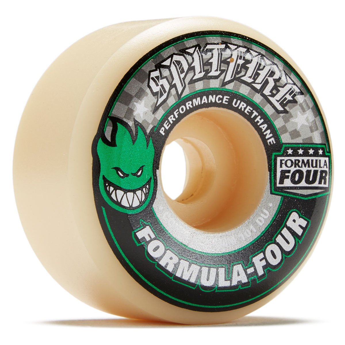 Spitfire F4 101d Conical Skateboard Wheels - Green - 56mm image 1