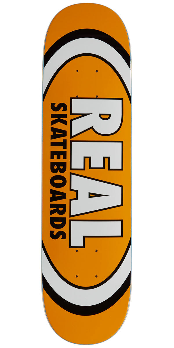 Real Team Classic Oval Skateboard Deck - Orange - 7.50