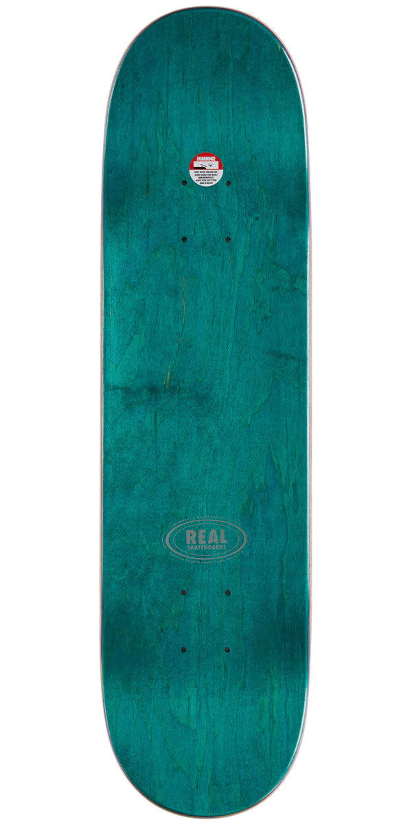 Real Team Classic Oval Skateboard Deck - Grey - 7.75