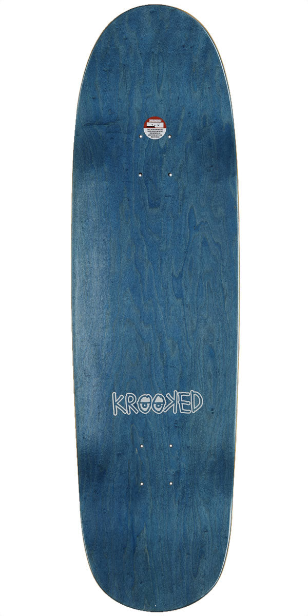 Krooked Team Eyes Shaped Lg Skateboard Deck - 9.30