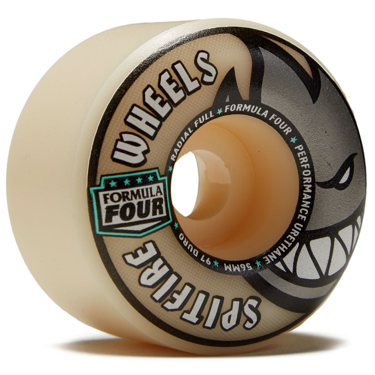 Spitfire F4 97 Radial Full Skateboard Wheels - Natural - 56mm image 1