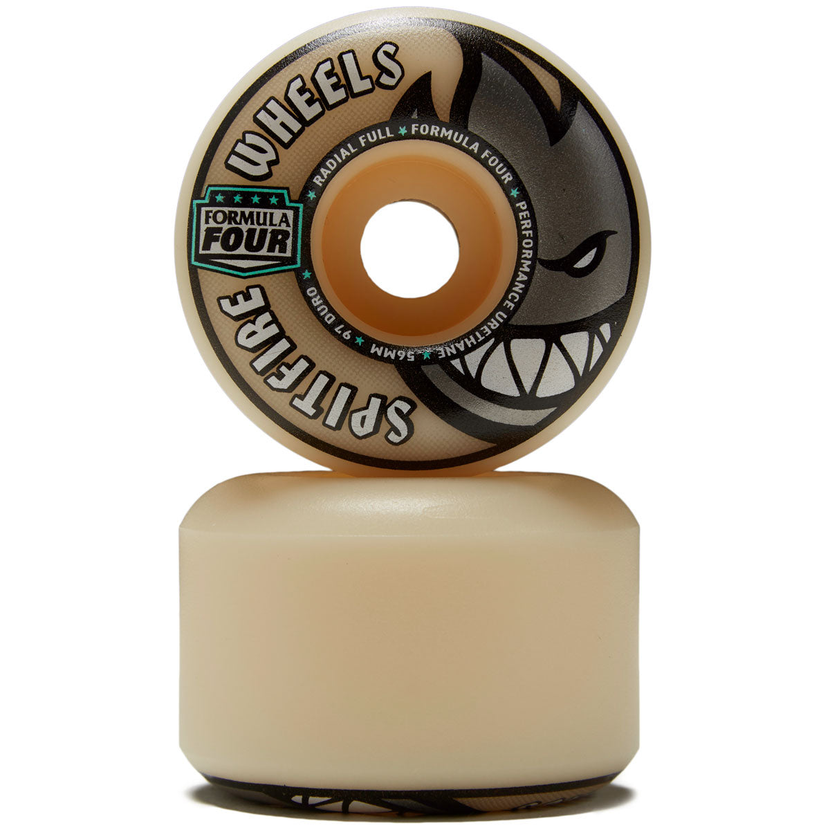 Spitfire F4 97 Radial Full Skateboard Wheels - Natural - 56mm image 2
