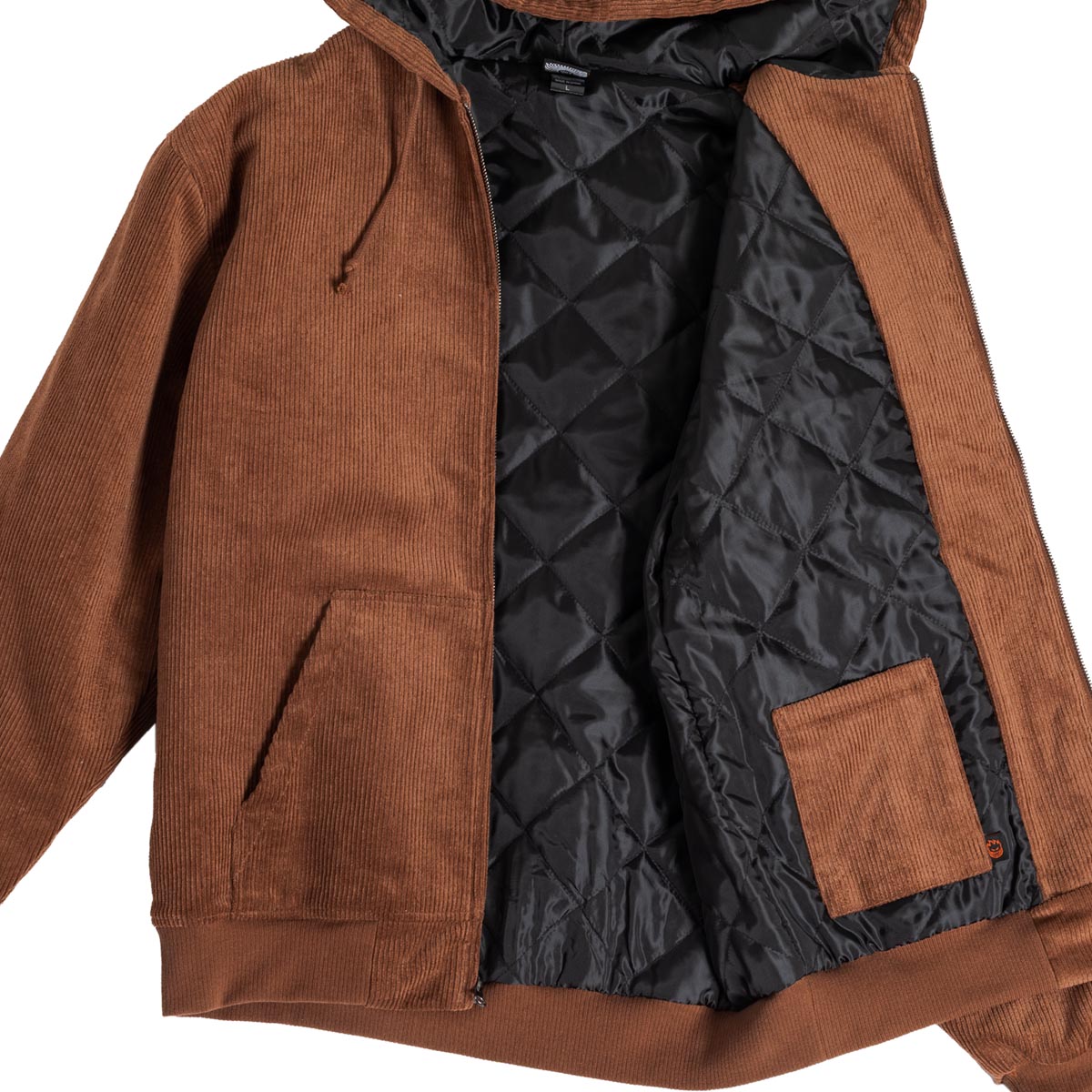 Spitfire Classic 87 Swirl Corduroy Hooded Jacket - Brown/Black image 4