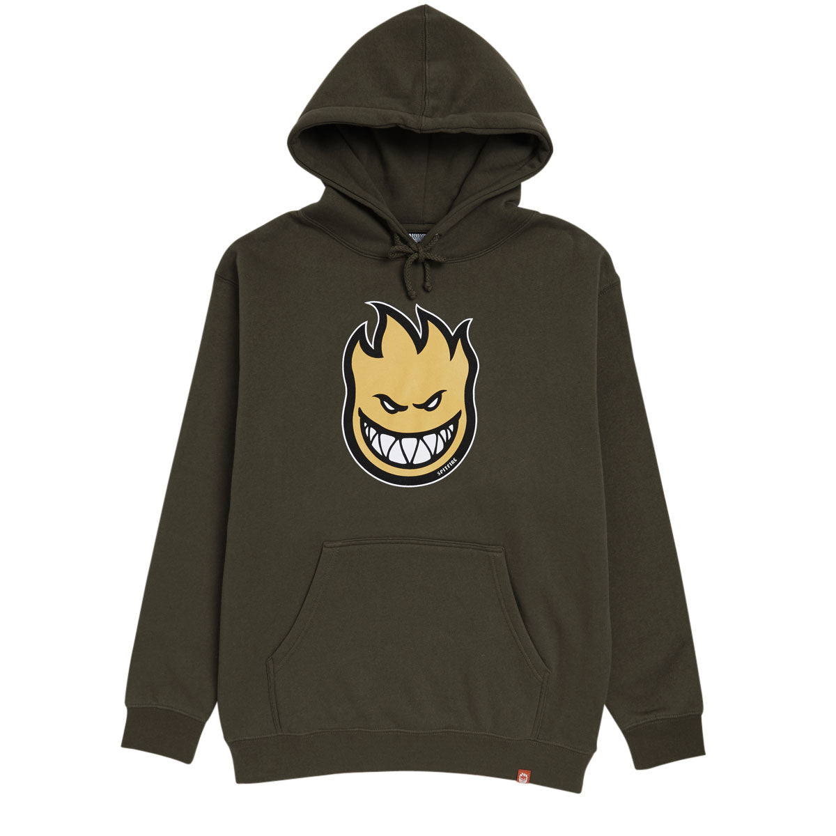 Spitfire Bighead Fill Hoodie - Army/Gold/Black image 1