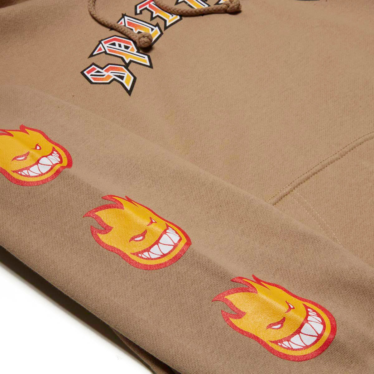 Spitfire Old E Bighead Fill Sleeve Hoodie - Sandstone/Gold/Red image 2