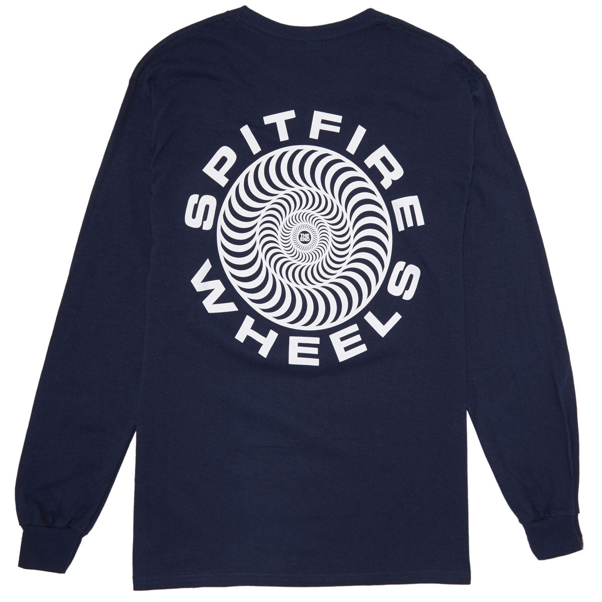 Spitfire Classic 87 Swirl Long Sleeve T-Shirt - Navy/White