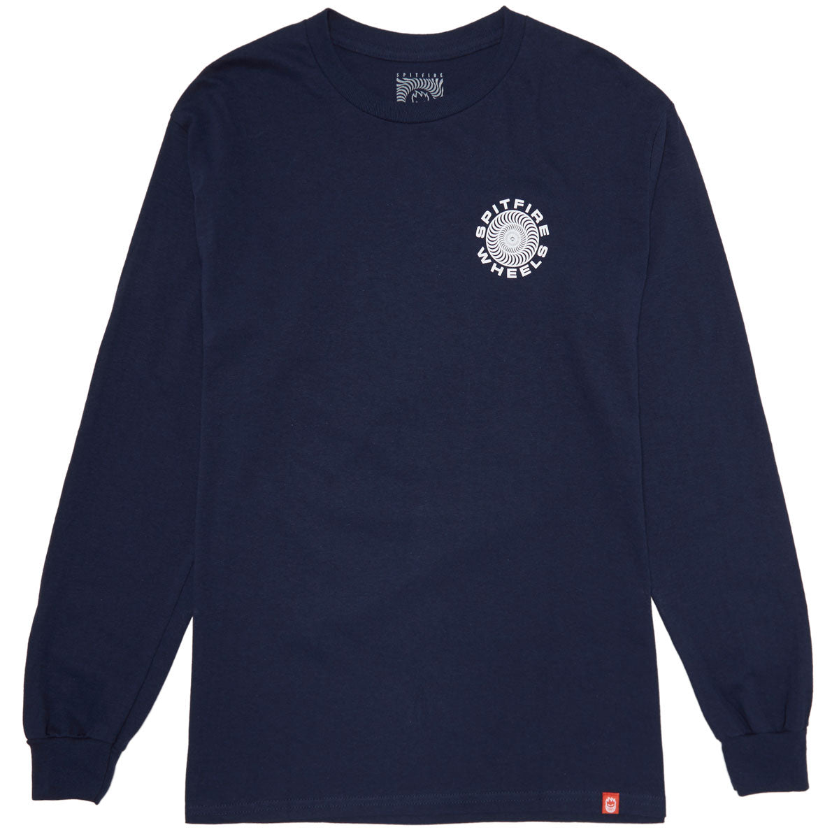 Spitfire Classic 87 Swirl Long Sleeve T-Shirt - Navy/White image 2