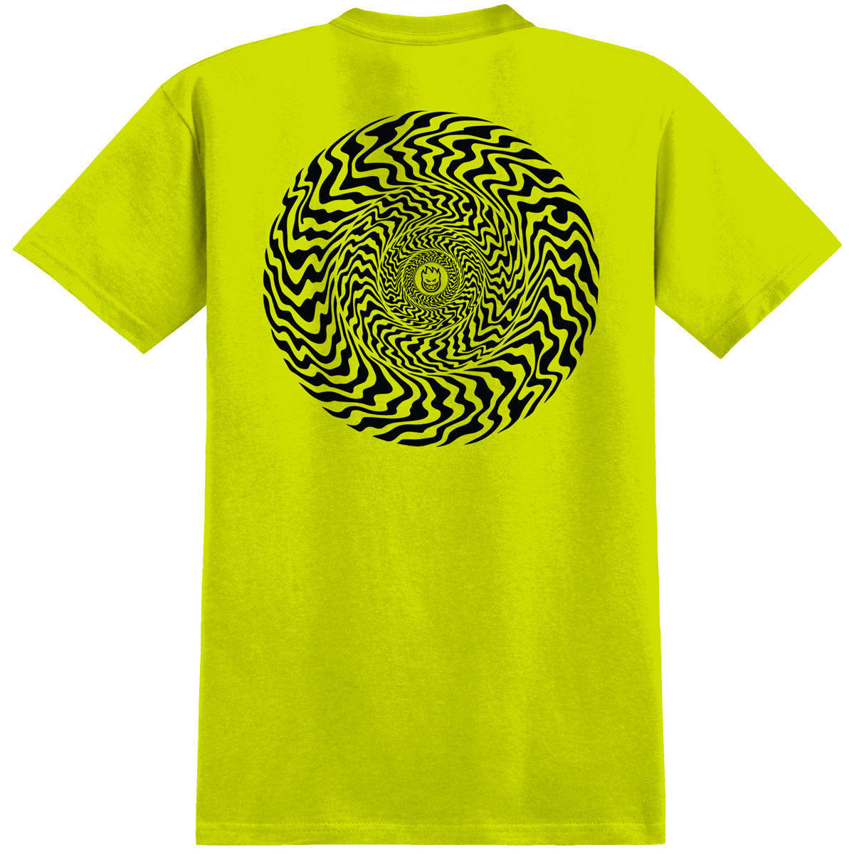Spitfire Swirled Classic T-Shirt - Safety Green/Black image 1