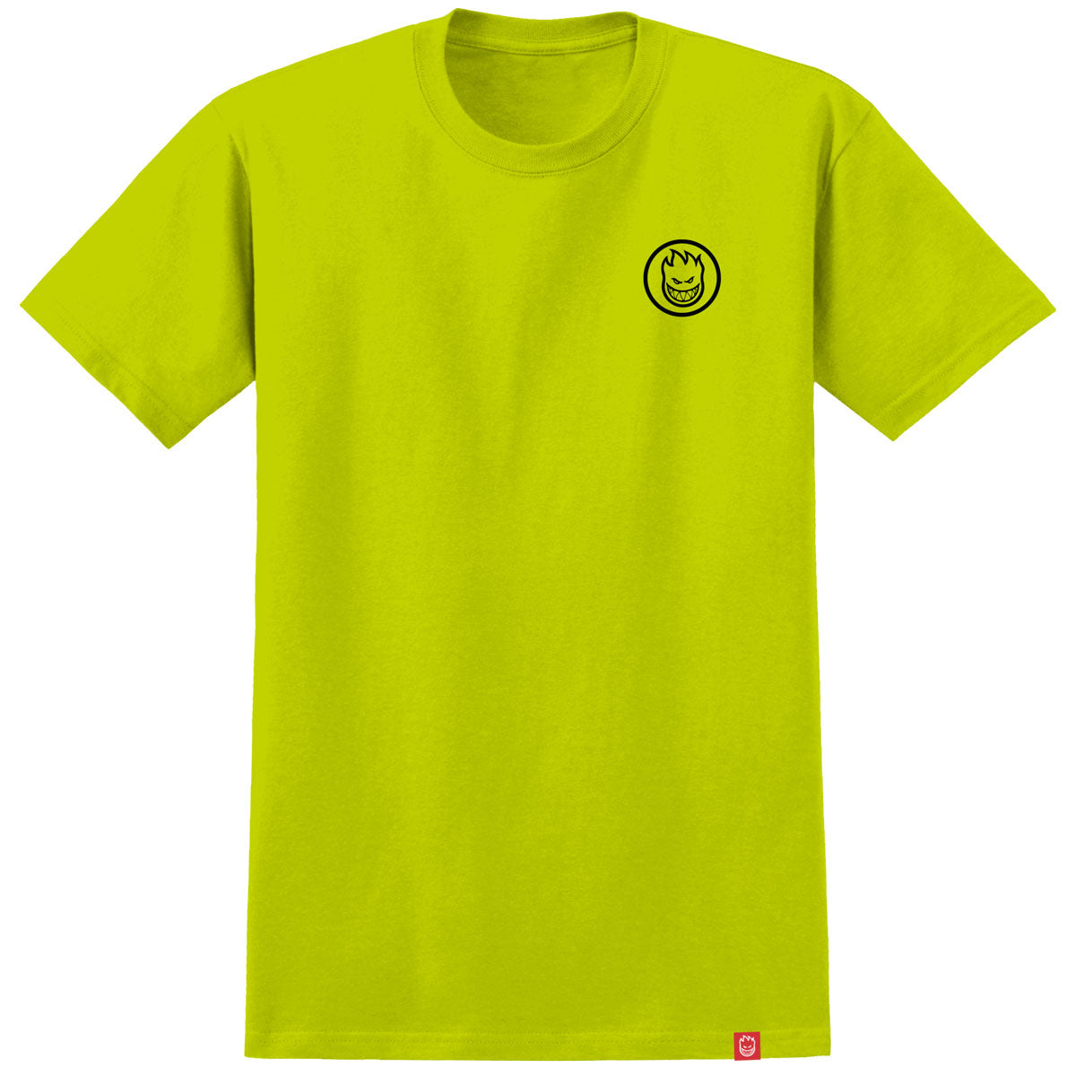 Spitfire Swirled Classic T-Shirt - Safety Green/Black image 2