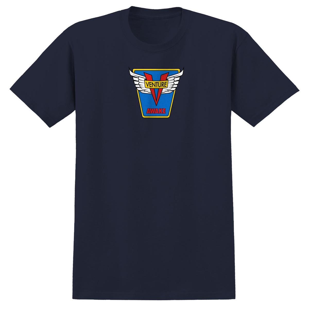 Venture Emblem T-Shirt - Navy/Blue/Yellow/Red image 1