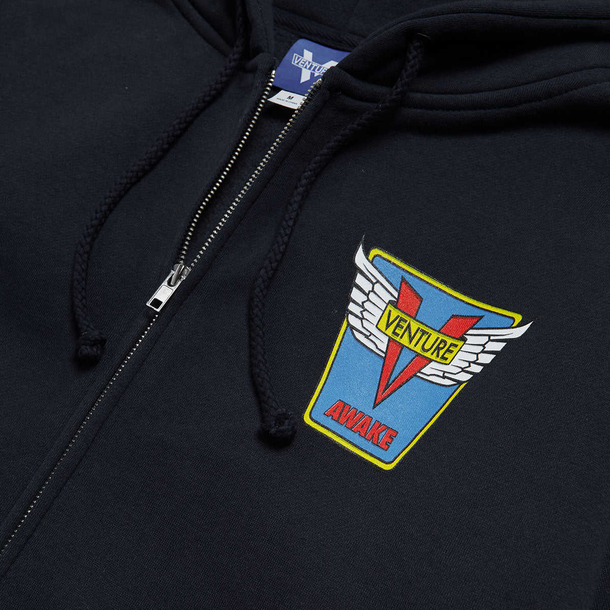 Venture Emblem Zip Hoodie - Navy/Blue/Yellow/Red image 2