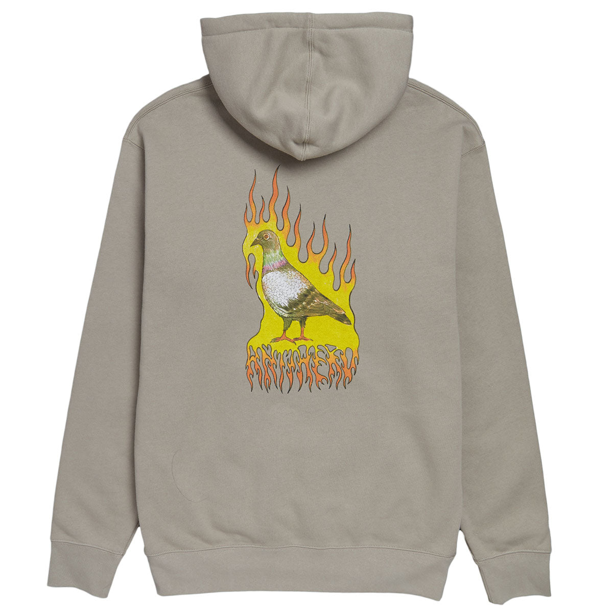 Anti-Hero Flame Pigeon Hoodie - Cement/Multi Color image 1