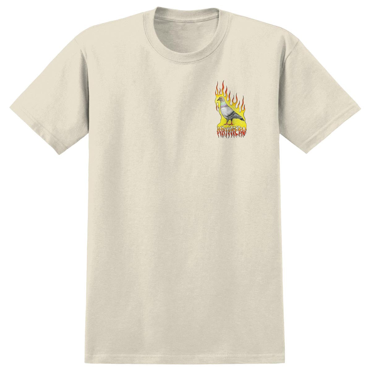 Anti-Hero Flame Pigeon T-Shirt - Natural/Multi Color image 2