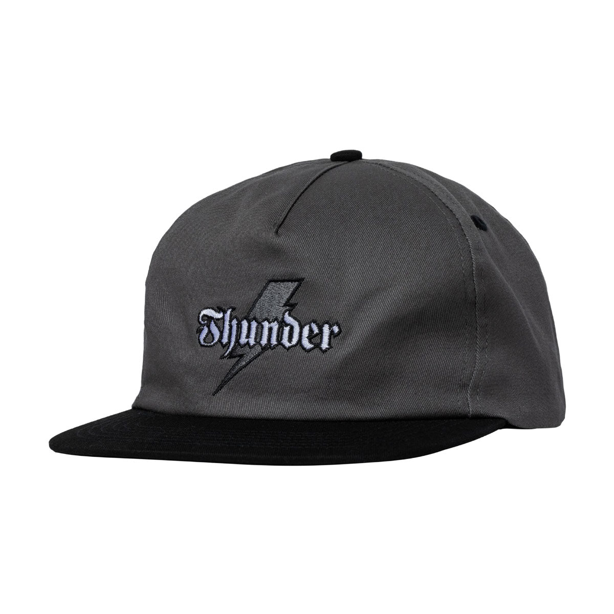 Thunder Bolt Script Hat - Charcoal image 1