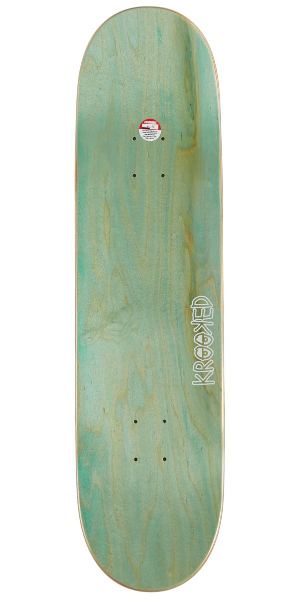 Krooked Una Debate True Fit Skateboard Deck - White - 8.25