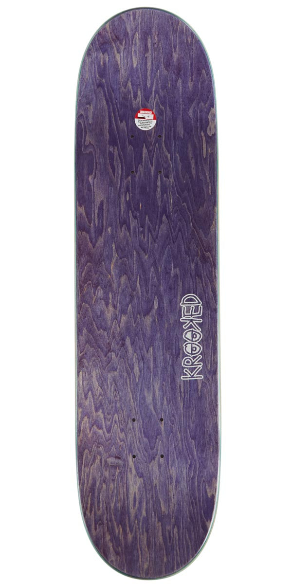 Krooked Una Debate Skateboard Deck - White - 8.38