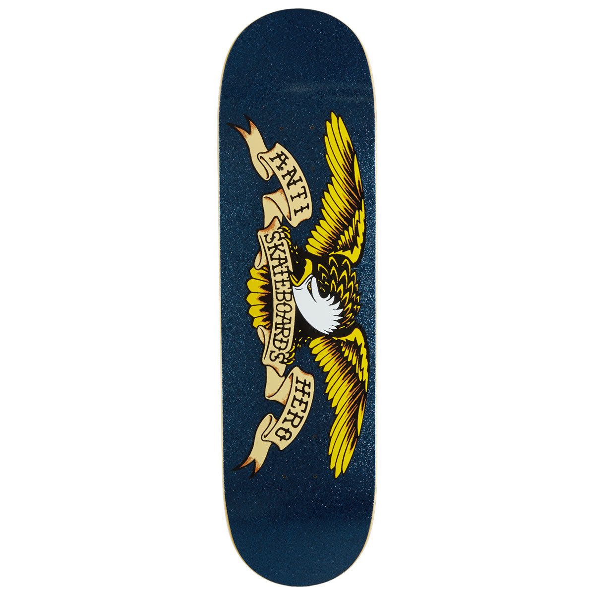 Anti-Hero Classic Eagle Easyrider Skateboard Deck - Blue Sparkle - 8.50