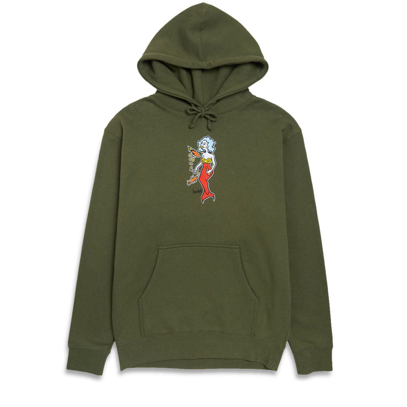 Krooked Mermaid Hoodie - Army