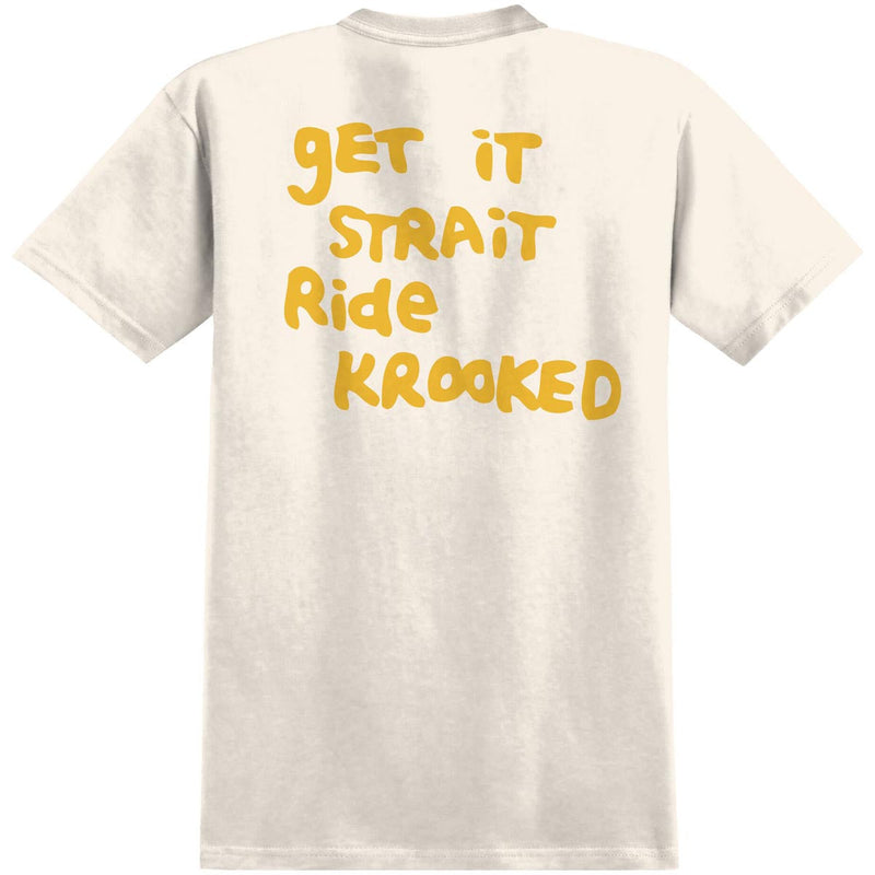 Krooked Strait Eyes T-Shirt - Cream/Gold/Black/White