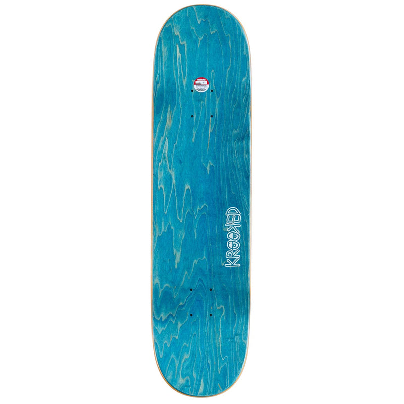 Krooked Smart Money Full Skateboard Deck - Grey - 8.25
