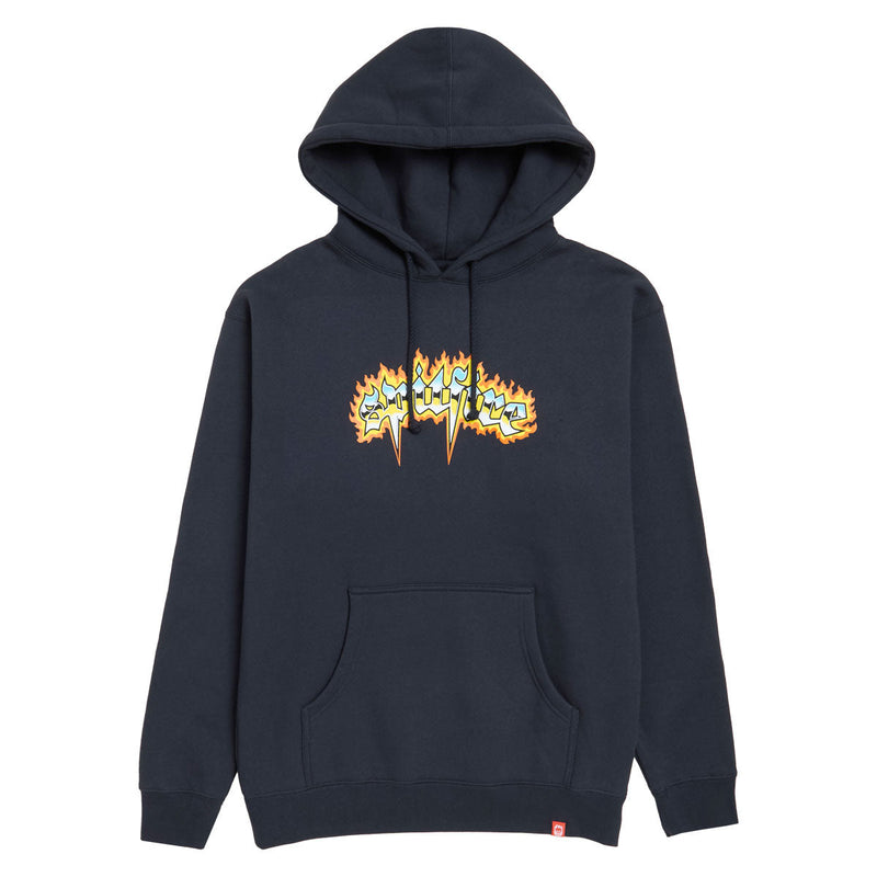 Spitfire Chrome Venom Hoodie - Navy/Multi Color Print