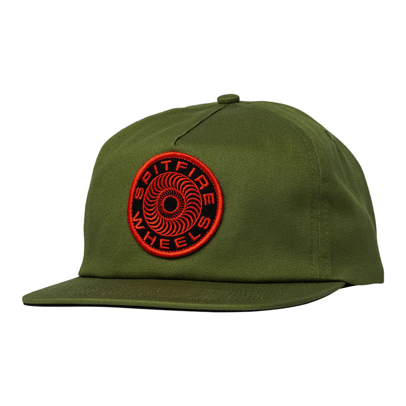 Spitfire Classic '87 Swirl Patch Hat - Olive/Red/Black